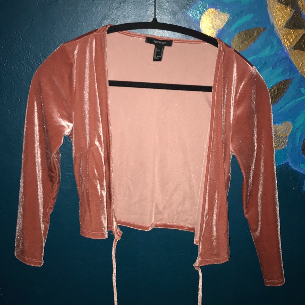 Velvet wrap blouse - Picture 3 of 4
